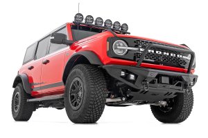 Ford Bronco Front Bumper - Rough Country - Tubular - Satin Black - '21-'25